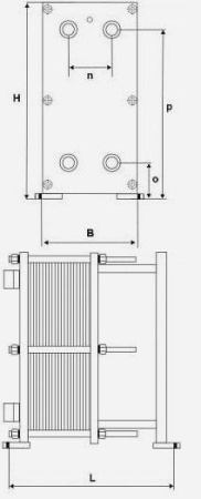 Теплообменник пластинчатый разборный Sigma API Heat Transfer M26